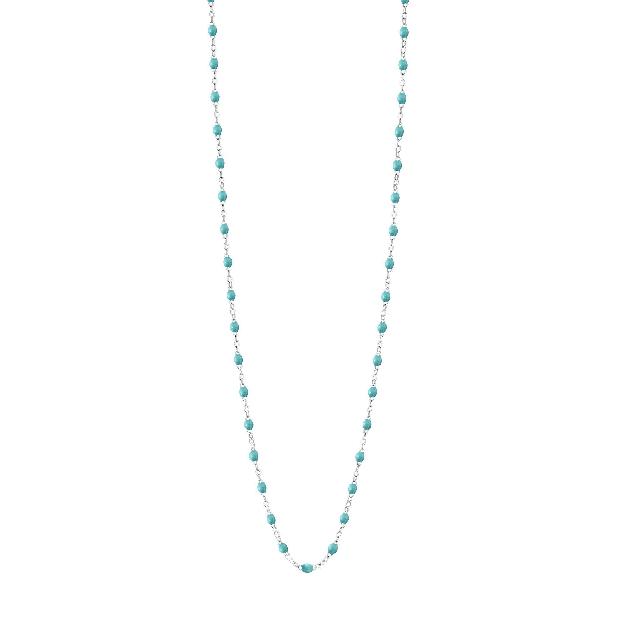 Gigi Clozeau - Classic Gigi Turquoise Green sautoir, White Gold, 23.6"