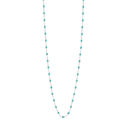 Gigi Clozeau - Classic Gigi Turquoise Green sautoir, White Gold, 23.6