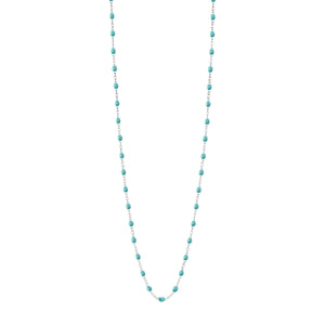 Gigi Clozeau - Classic Gigi Turquoise Green sautoir, White Gold, 23.6"