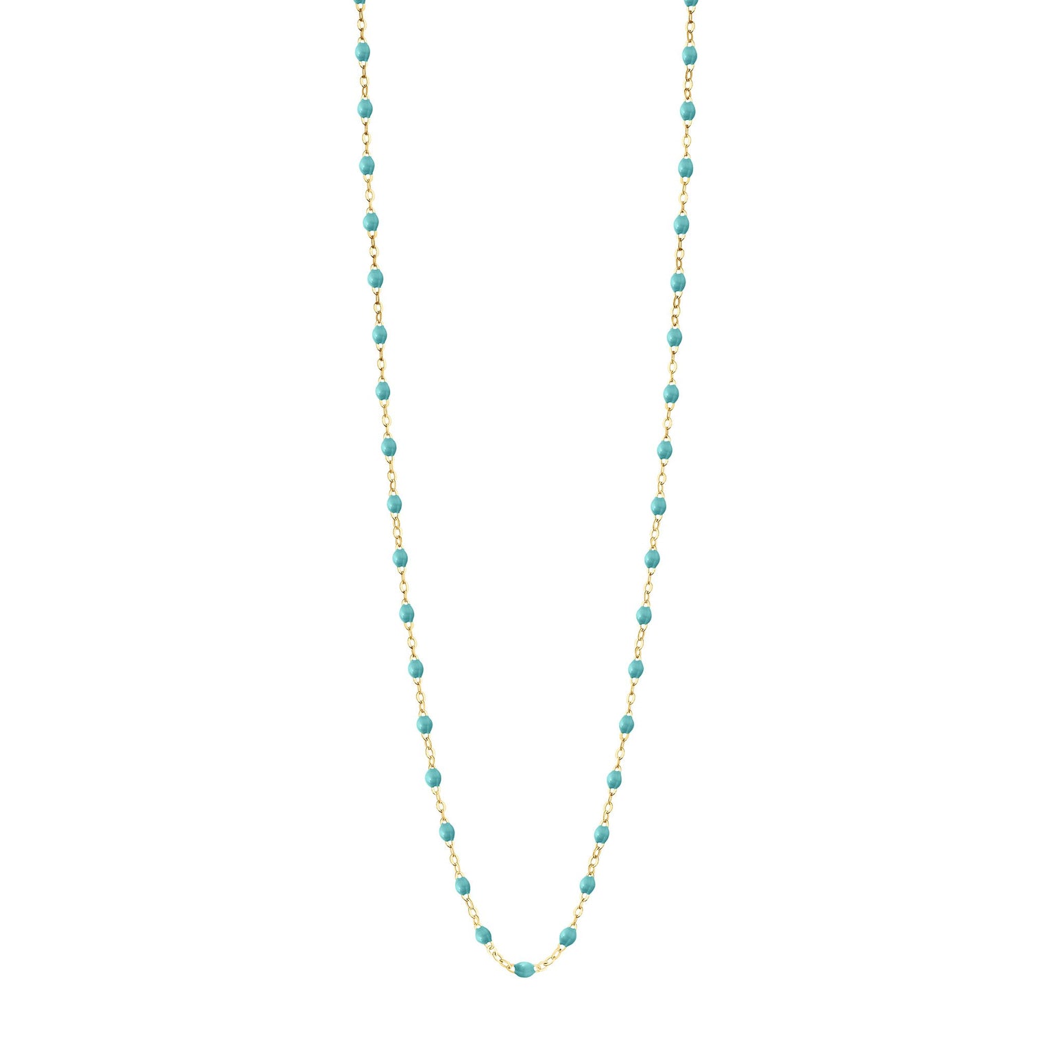 Gigi Clozeau - Classic Gigi Turquoise Green sautoir, Yellow Gold, 23.6"