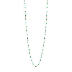 Gigi Clozeau - Classic Gigi Turquoise Green sautoir, Yellow Gold, 34"