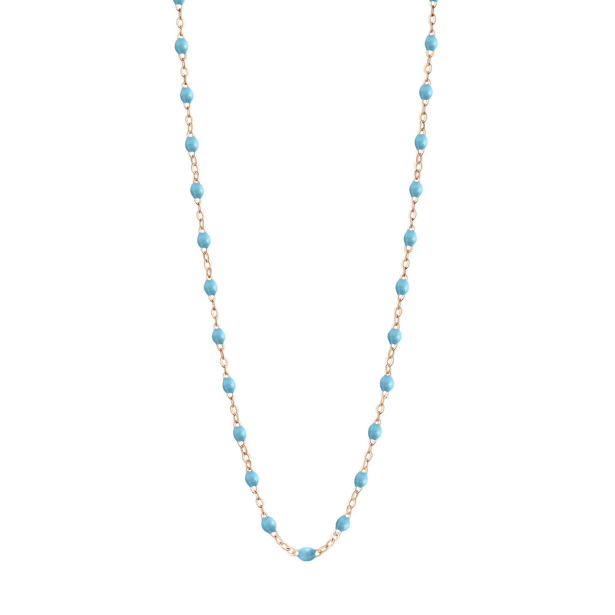 Gigi Clozeau - Classic Gigi Turquoise necklace, Rose Gold, 17.7"