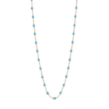 Gigi Clozeau - Classic Gigi Turquoise necklace, Rose Gold, 17.7"