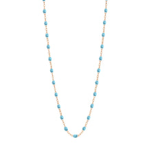 Gigi Clozeau - Classic Gigi Turquoise necklace, Rose Gold, 17.7"