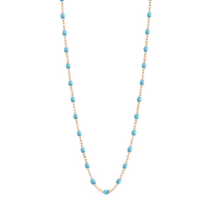 Gigi Clozeau - Classic Gigi Turquoise necklace, Rose Gold, 17.7"