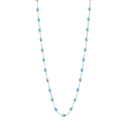 Gigi Clozeau - Classic Gigi Turquoise necklace, White Gold, 16.5