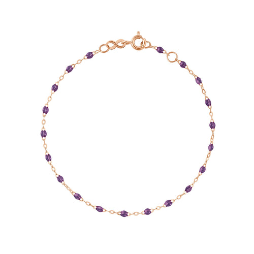 Gigi Clozeau - Classic Gigi Violet bracelet, Rose Gold, 6.7