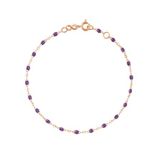 Gigi Clozeau - Classic Gigi Violet bracelet, Rose Gold, 7.5"