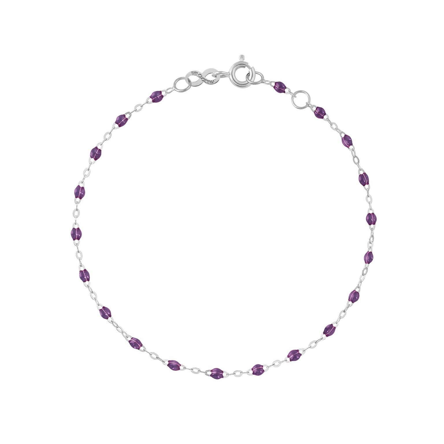 Gigi Clozeau - Classic Gigi Violet bracelet, White Gold, 5.9"