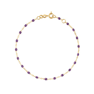 Gigi Clozeau - Classic Gigi Violet bracelet, Yellow Gold, 6.7"