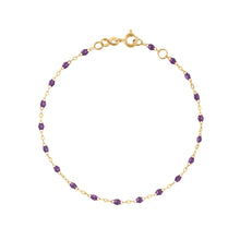 Gigi Clozeau - Classic Gigi Violet bracelet, Yellow Gold, 7.1"