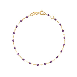 Gigi Clozeau - Classic Gigi Violet bracelet, Yellow Gold, 7.1"