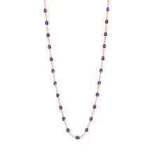 Gigi Clozeau - Classic Gigi Violet necklace, Rose Gold, 16.5"