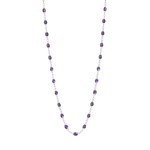Gigi Clozeau - Classic Gigi Violet necklace, White Gold, 16.5