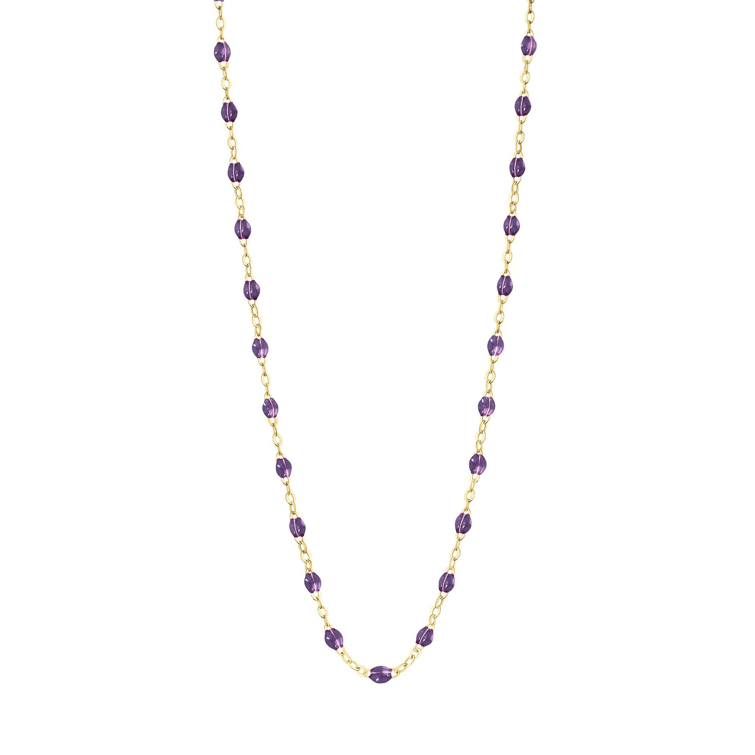 Gigi Clozeau - Classic Gigi Violet necklace, yellow gold, 16.5"