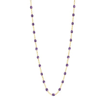 Gigi Clozeau - Classic Gigi Violet necklace, Yellow Gold, 17.7"