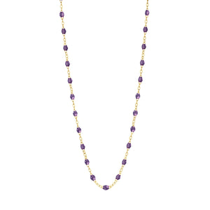 Gigi Clozeau - Classic Gigi Violet necklace, Yellow Gold, 17.7"