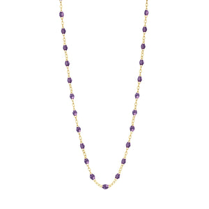 Gigi Clozeau - Classic Gigi Violet necklace, Yellow Gold, 19.7"