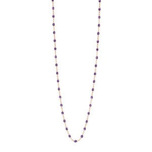 Gigi Clozeau - Classic Gigi Violet sautoir, Rose Gold, 34"