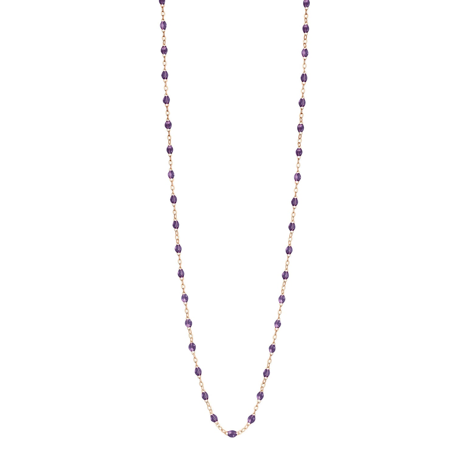 Gigi Clozeau - Classic Gigi Violet sautoir, Rose Gold, 34"