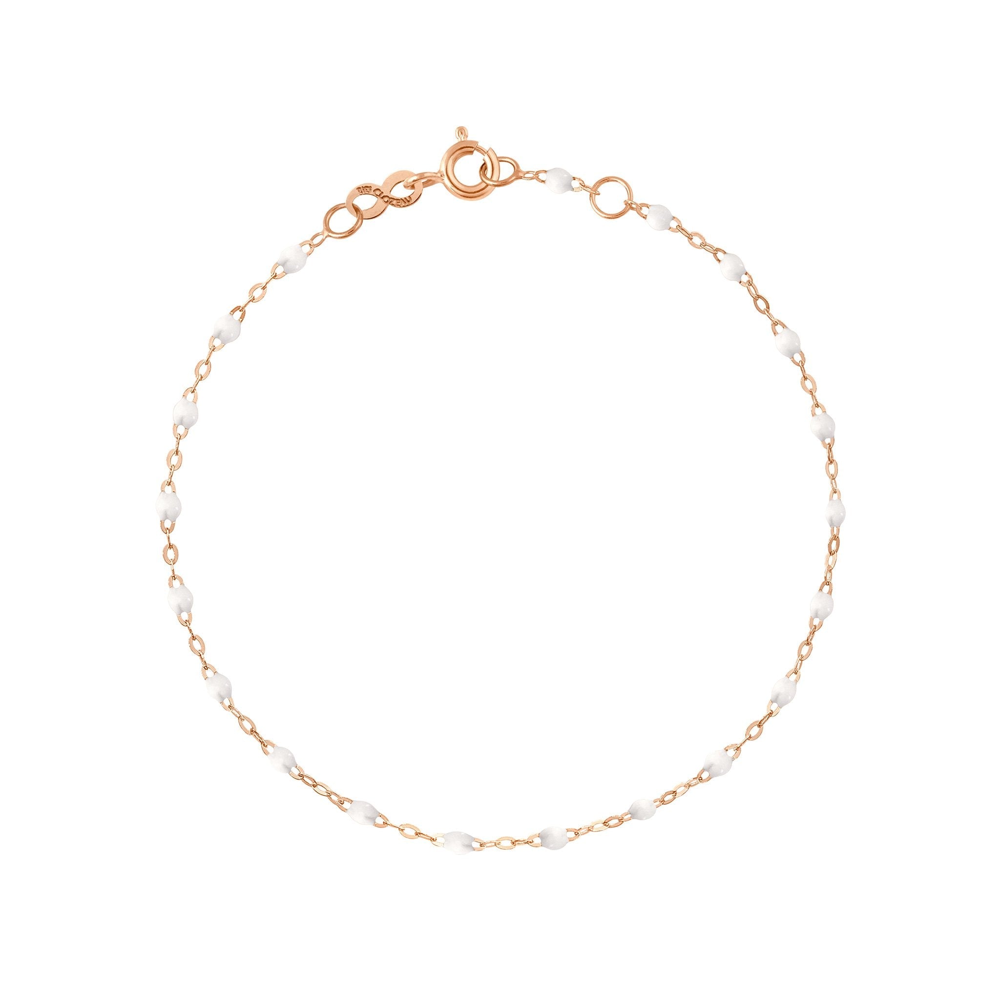 Gigi Clozeau - Classic Gigi White bracelet, Rose Gold, 7.5"