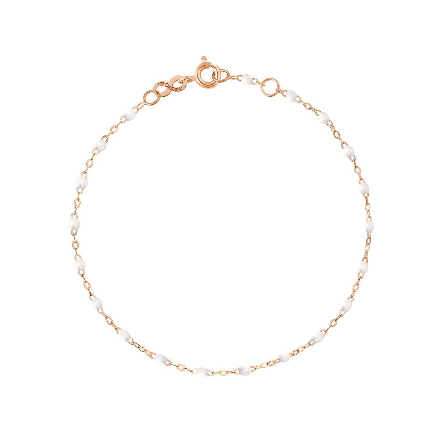 Gigi Clozeau - Classic Gigi White bracelet, Rose Gold, 7.5"