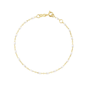 Gigi Clozeau - Classic Gigi White bracelet, Yellow Gold, 5.9"