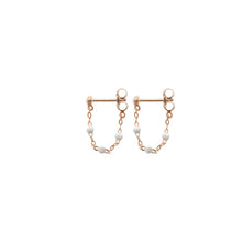 Gigi Clozeau - Classic Gigi White earrings, Rose Gold