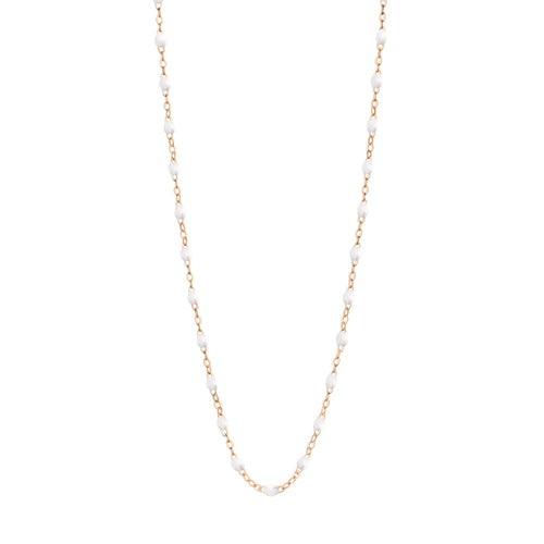 Gigi Clozeau - Classic Gigi White necklace, Rose Gold, 17.7
