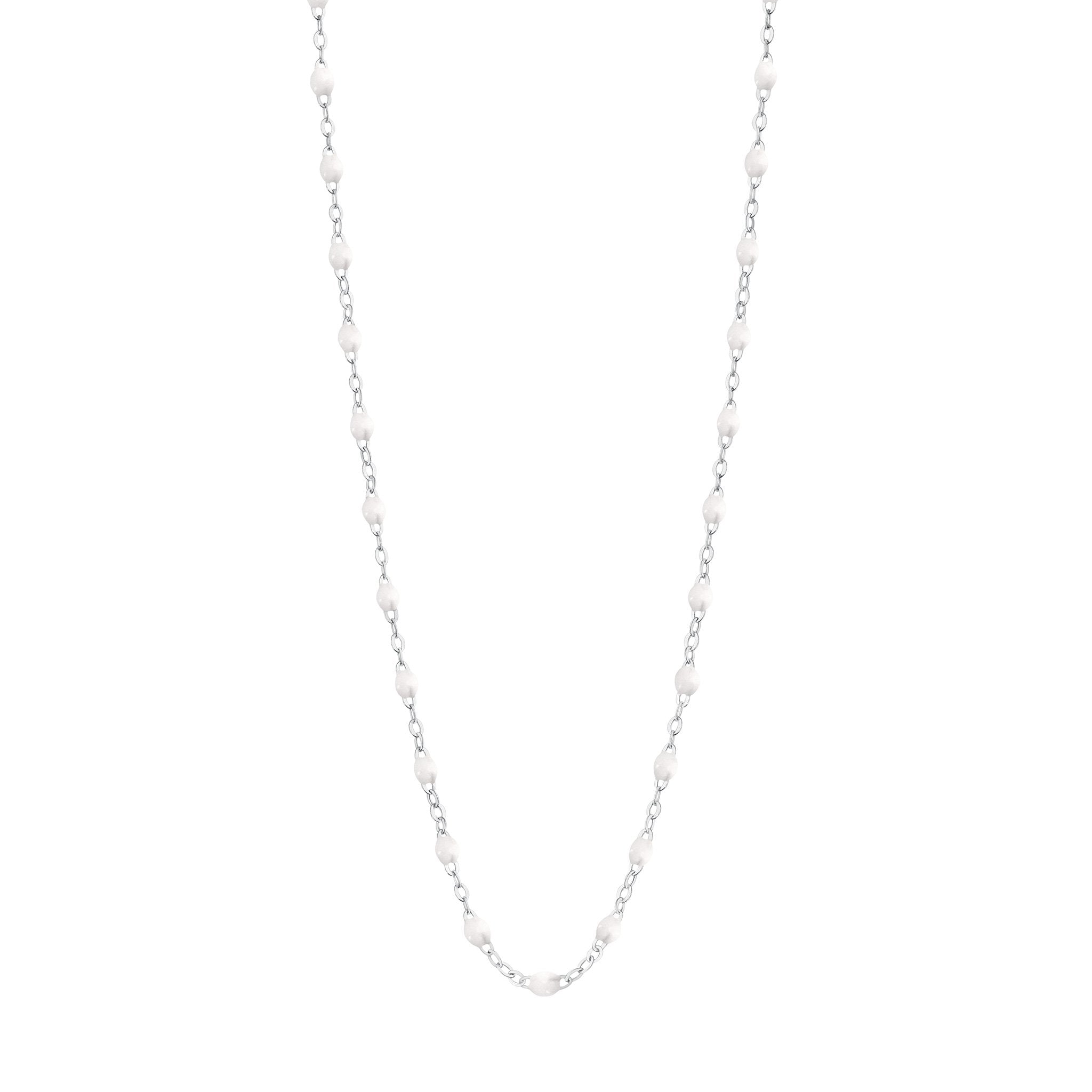 Gigi Clozeau - Classic Gigi White necklace, White Gold, 16.5"