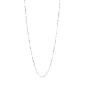 Gigi Clozeau - Classic Gigi White necklace, White Gold, 16.5"