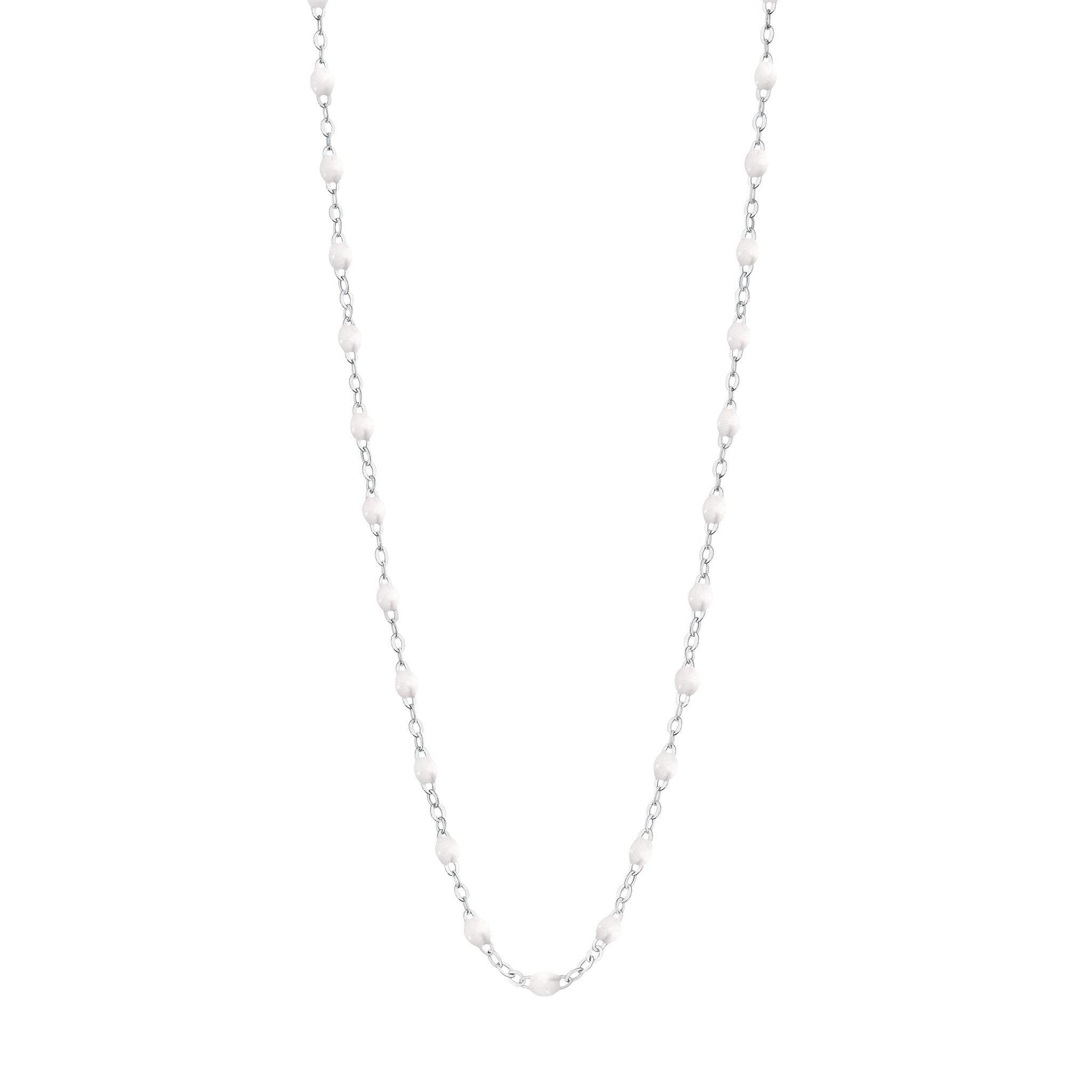 Gigi Clozeau - Classic Gigi White necklace, White Gold, 17.7"