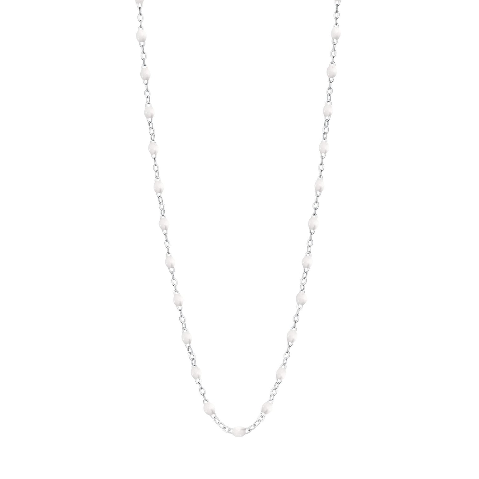 Gigi Clozeau - Classic Gigi White necklace, White Gold, 17.7"