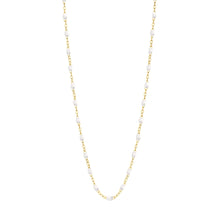 Gigi Clozeau - Classic Gigi White necklace, Yellow Gold, 19.7"