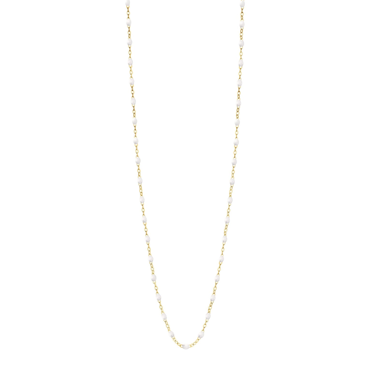 Gigi Clozeau - Classic Gigi White sautoir, Yellow Gold, 34"