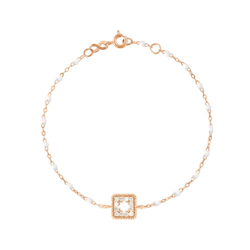 Gigi Clozeau - Classic Gigi White Treasure Bracelet, Rose Gold, 6.7