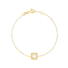 Gigi Clozeau - Classic Gigi White Treasure Bracelet, Yellow Gold, 6.7"