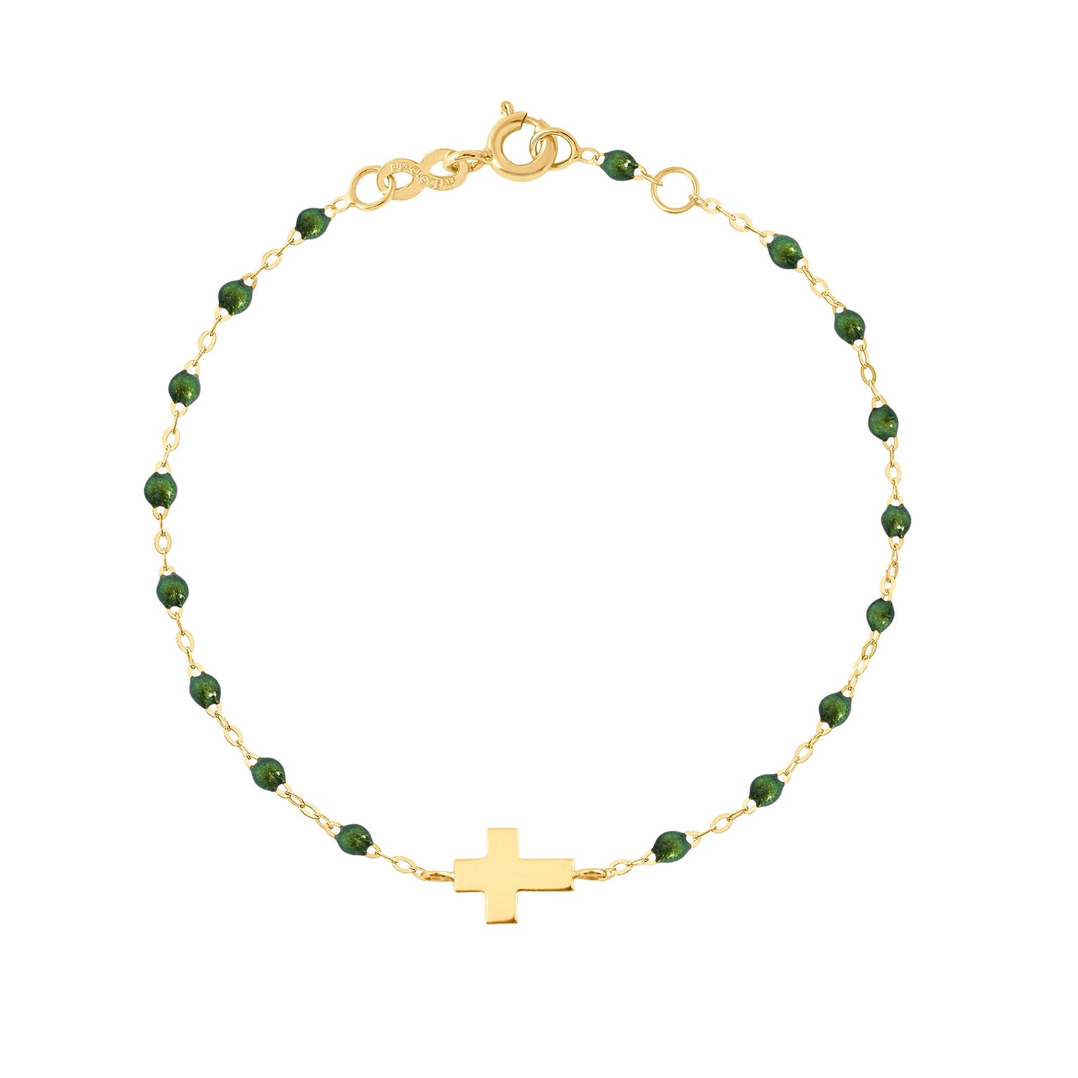 Gigi Clozeau - Classic Scarab Charm Bracelet, Yellow Gold, 6.7"