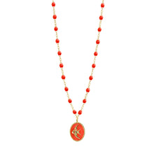 Gigi Clozeau - Coral Angelfish Necklace, Yellow Gold, 16.5"
