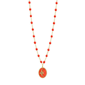 Gigi Clozeau - Coral Angelfish Necklace, Yellow Gold, 16.5"