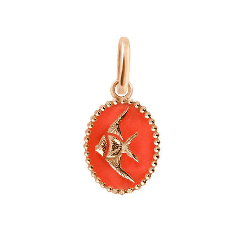 Gigi Clozeau - Coral Angelfish Pendant, Rose Gold