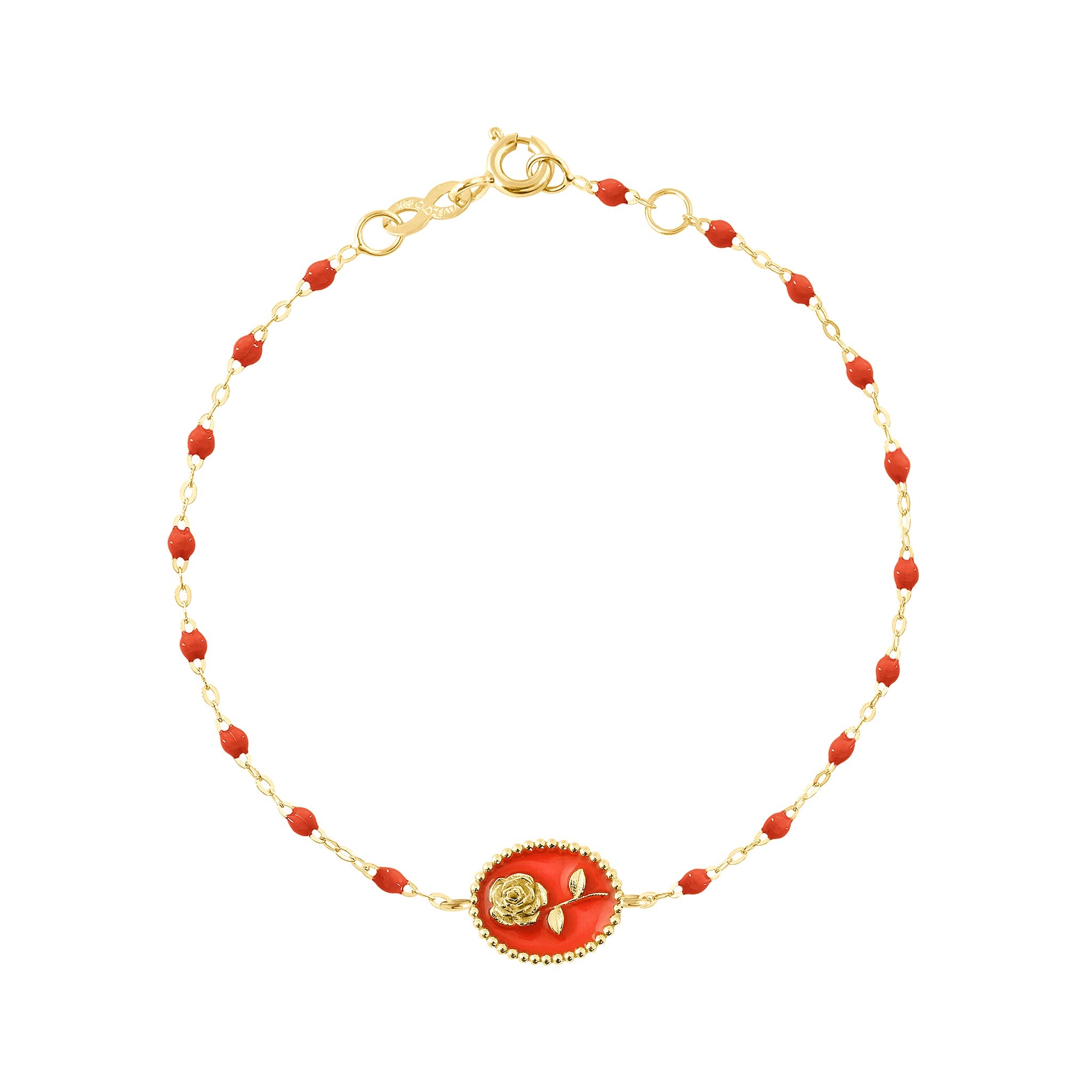 Gigi Clozeau - Coral Rose Bracelet, Yellow Gold, 6.7"