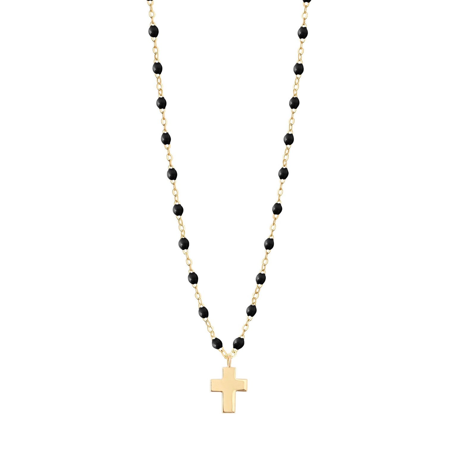 在庫一掃セール Black Gigi Classic Charm Cross necklace, 16.5 Gold, Yellow アクセサリー