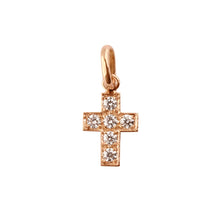Gigi Clozeau - Cross diamond Pendant, Rose Gold