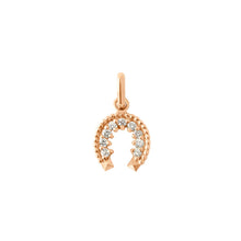Gigi Clozeau - Diamond Horseshoe Pendant, Rose Gold