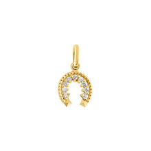 Gigi Clozeau - Diamond Horseshoe Pendant, Yellow Gold