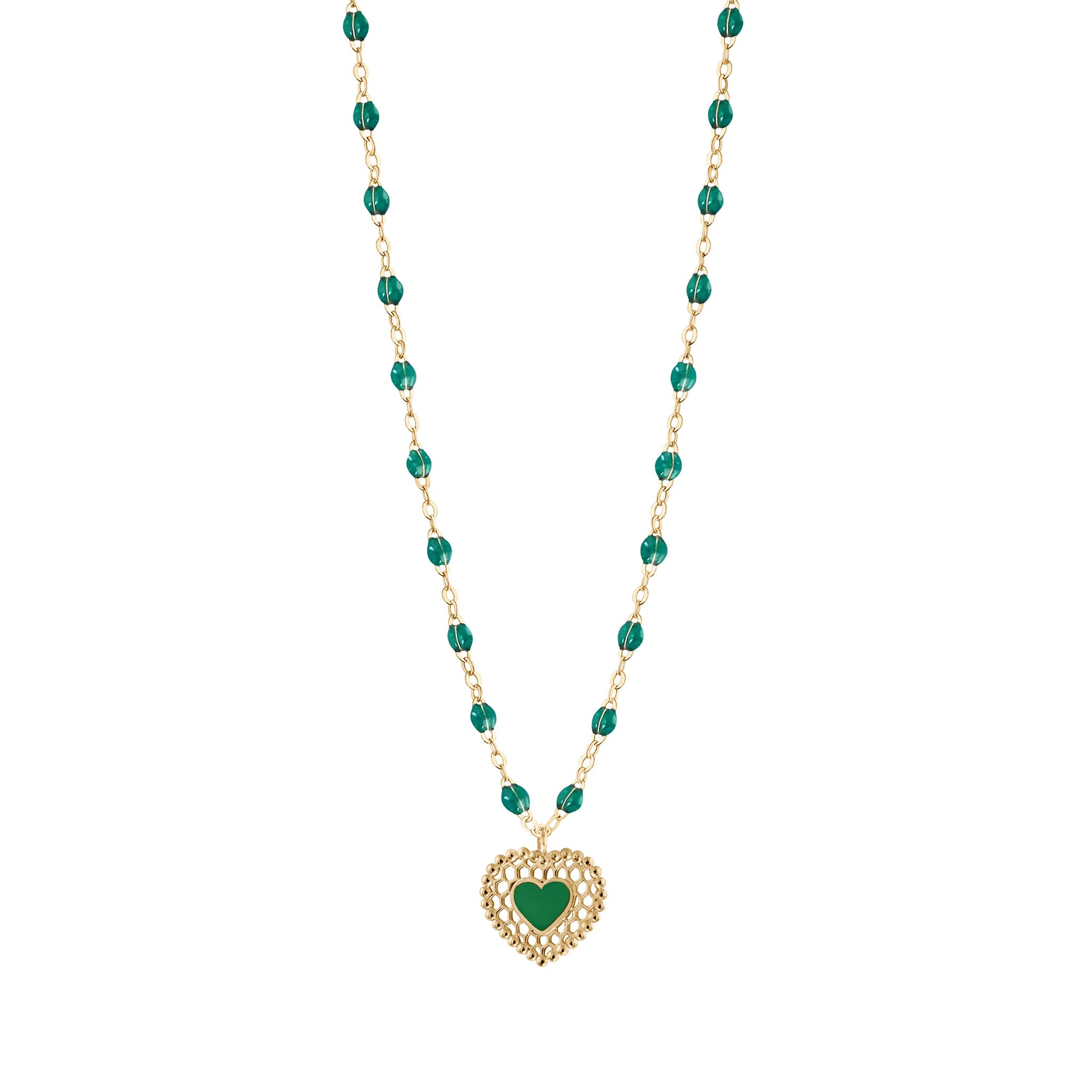 Emerald heart hotsell necklace gold