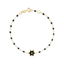Gigi Clozeau - Étoile Diamond Bracelet, Black, Yellow Gold, 6.7"