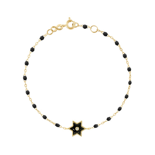 Gigi Clozeau - Étoile Diamond Bracelet, Black, Yellow Gold, 6.7