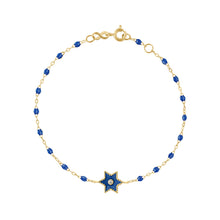 Gigi Clozeau - Étoile Diamond Bracelet, Lapis, Yellow Gold, 6.7"